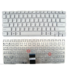 Bàn phím Laptop Sony Vaio SVE14A SVE14AA12T SVE14A17ECW SVE14AE13L (Trắng - 2 chân ốc)